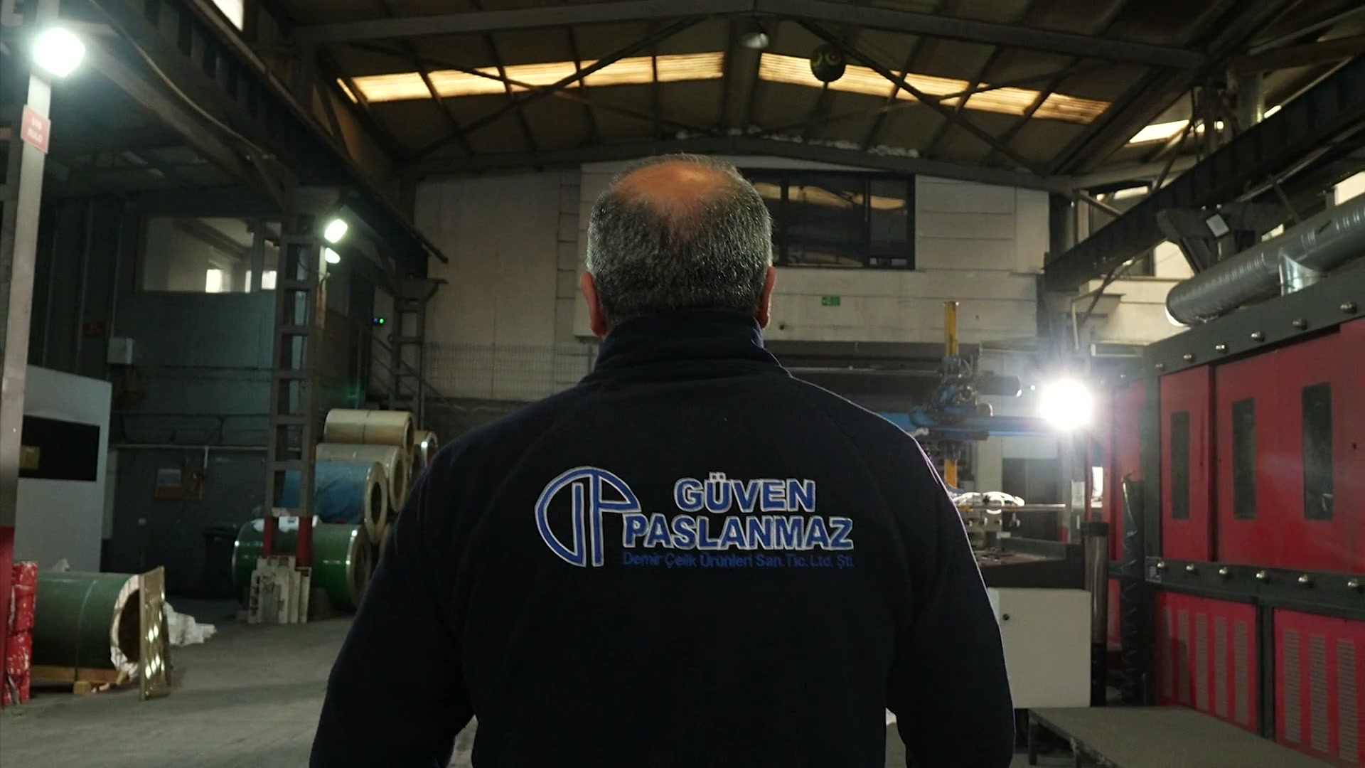Güven Paslanmaz fabrika, üretim salonu